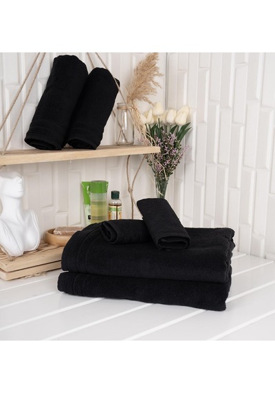 %100 Pamuk 6 Parça Microcotton Mutfak Havlusu / El & Yüz Havlusu / Banyo Havlusu Seti Hürsan Saphir Çok Renkli