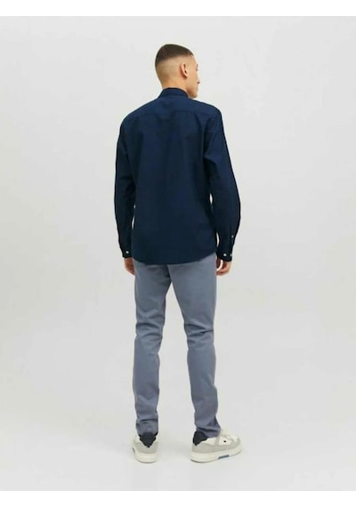 Jack&jones 12182486 Jjeoxford Shırt Ls Navy Erkek Gömlek Lacivert