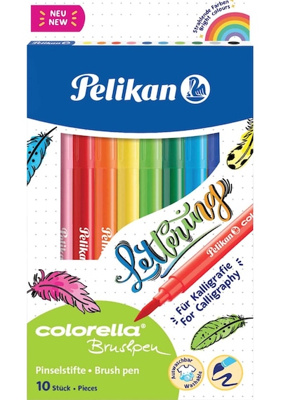 Pelikan Keçeli Kalem Colorella Fırça Uçlu 10 Lu Kutu