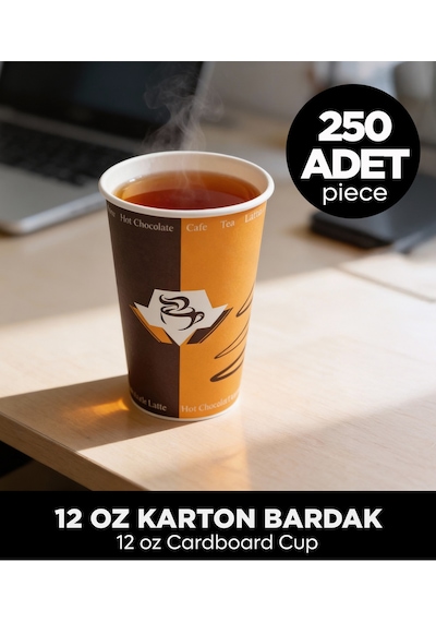 12 Oz Karton Bardak 250 Adet Diğer