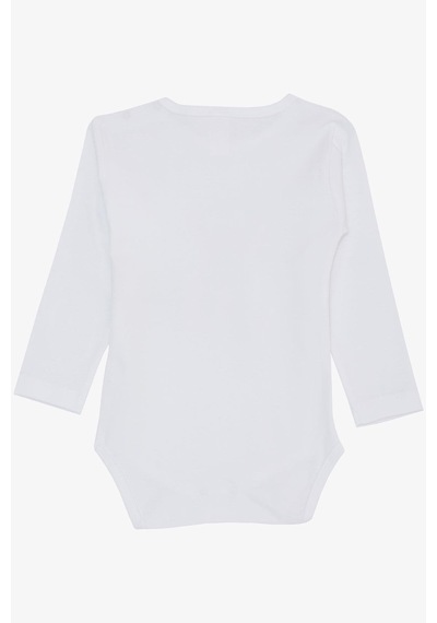 Breeze Kız Bebek Çıtçıtlı Zıbın Body Sevgi Temalı Kedicik Baskılı 9 Ay-3 Yaş, Beyaz-beyaz Beyaz