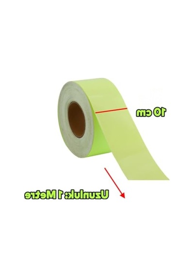 Fotolümen Gece Parlayan Fosforlu Reflektörlü 1 Mt İkaz Şerit Bant