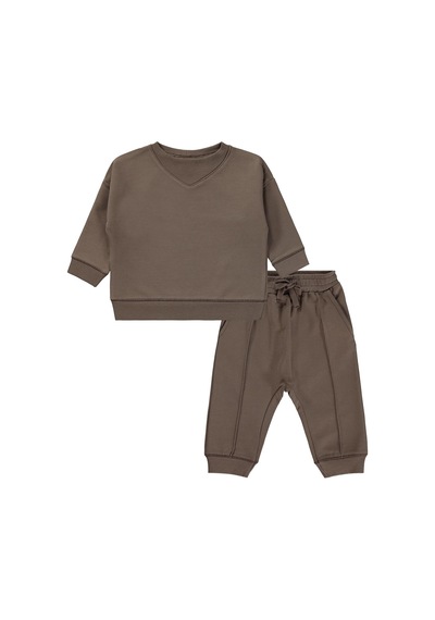 Civil Baby Basic 6-18 Ay Takım - Kahverengi Acı Kahverengi