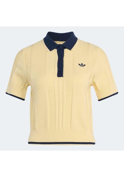 Adidas Cable Knit Cali Kadın Sarı Polo Tişört Kt1862