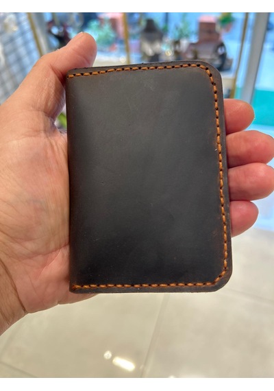 Parla Leather Liberta V2 El Yapımı Hakiki Deri Kart Cüzdan Taba