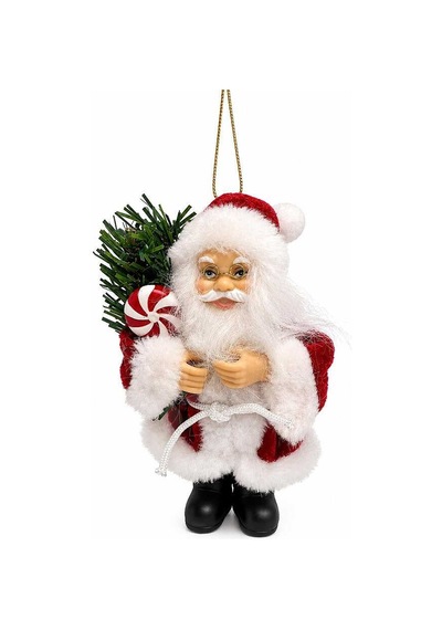 Yılbaşı Ağacı Süsü Kırmızı Noel Baba 13 Cm Diğer