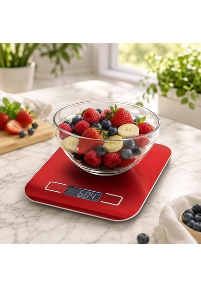 Tr Dijital Mutfak Terazisi 5 Kg, Paslanmaz Çelik Yüzeyli Lcd Ekranlı Hassas Gram Ölçer, Dara Fonksiyonlu Mutfak Tar Diğer