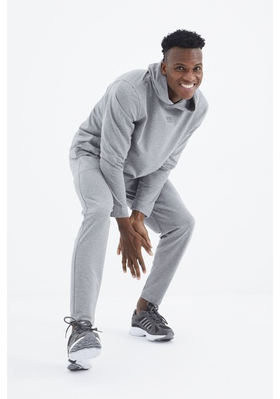Tommy Life Rex Gri Melanj Basic Erkek Eşofman Takım - 85232 GRİ MELANJ