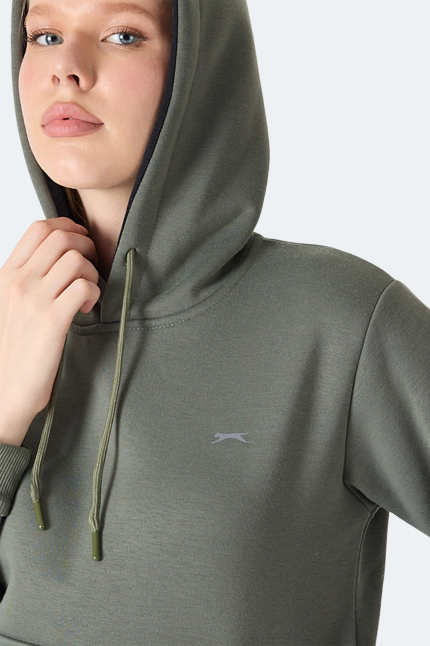 Slazenger Mısty I Kadın Haki Sweatshirt Haki