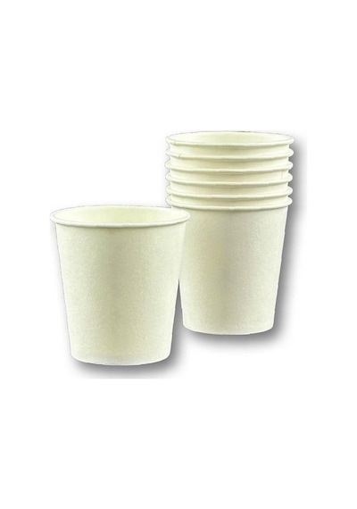 2,5 Oz Beyaz Baskısız Karton Bardak Kahve, Çay, Shot 250 Adet Diğer