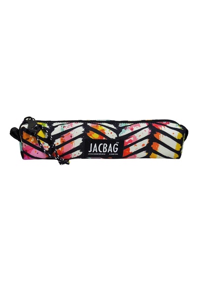 Jacbag Prizma Jac Tek Bölmeli Geometrik Desenli Kalemlik Çok Renkli
