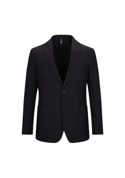 Hatemoğlu Siyah Slim Fit Mono Yaka Takım Elbise 34562 Siyah