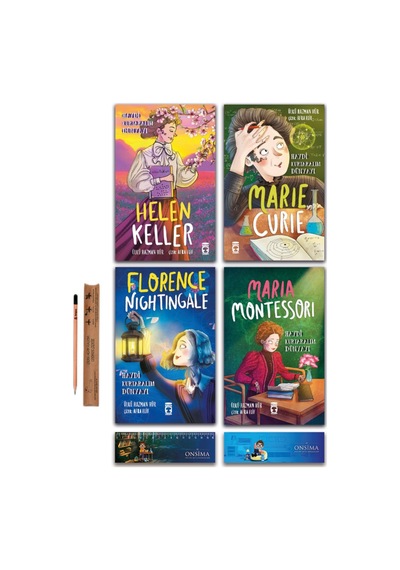 Timaş Çocuk Haydi Kurtaralım Dünyayı - Helen Keller - Marie Curie Set 4 Kitap -