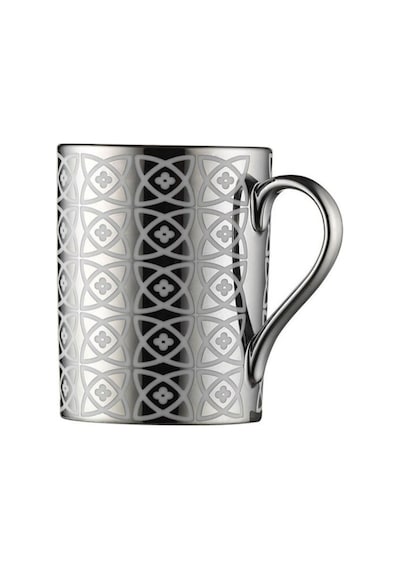 Porselen Kaplama 2 Li Kupa Mug Platin Gri