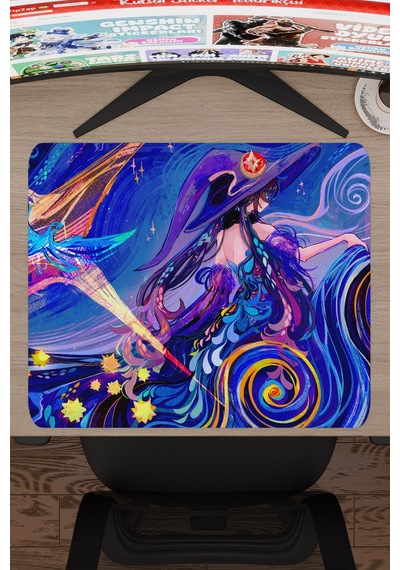 Mona Genshin Impact Anime Gacha V3 - 48x40 Xl Gaming Mouse Pad Fare Altlığı