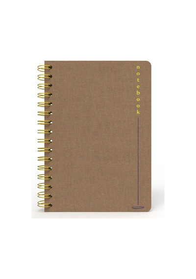 Melimelek Kareli Defter Mor Bez Ciltli - Ceyda Düvenci Bej