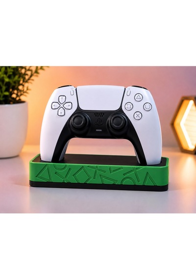 Veriqo 3d Ps5 Dualsense Uyumlu Oyun Kolu Standı Gamepad Tutucu Masaüstü Controller Standı Yeşil
