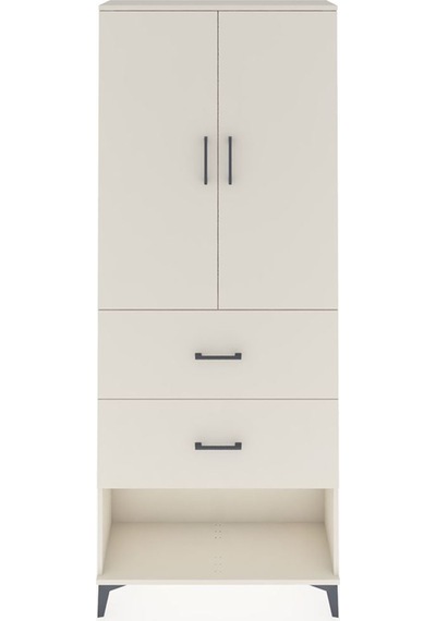 Arges Dolap 2 Raflı 2 Çekmeceli 2 Kapaklı 88x30x221 Aytaşı-ay... Aytaşı