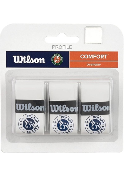 Wilson Profile Comfort Roland Garros Overgrip-beyaz Mavi