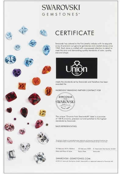Union Swarovski Zirconia Kadın Pırlanta Montür Rose Gümüş Kolye