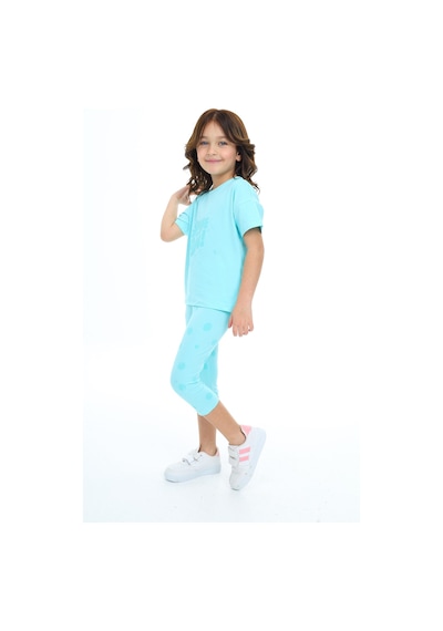 Toontoy Kids Toontoy Kız Çocuk Shıne On Baskılı Kaprili Takım Su Yeşili