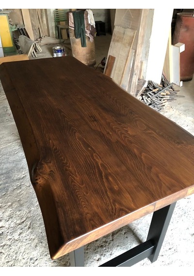 Bintaşmobilya Ceviz Rengi Gürgen Ağacı Bar Masası 180X70.Cm