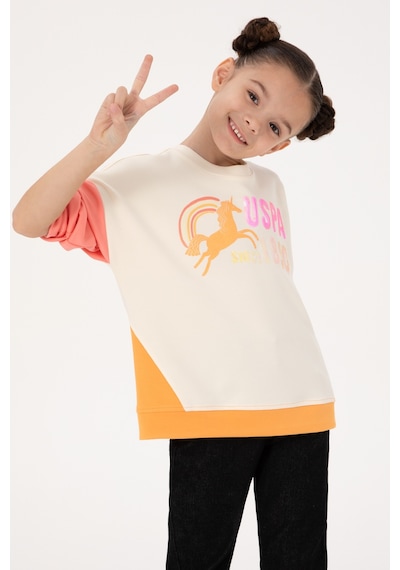U.s. Polo Assn. Kız Çocuk Sweatshirt 50317979-vr244 Mango