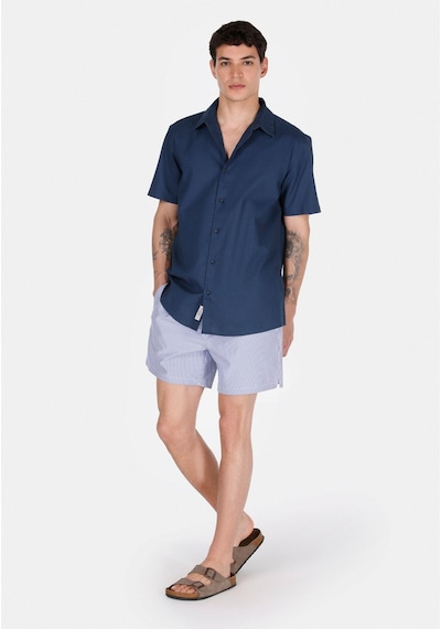 Colin's Colins Slim Fit Çizgili Erkek Lacivert Deniz Şortu Cl1072291 Q1.v1 Nav Lacivert