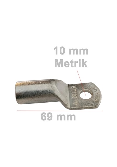 Şafak Skp-120 120mm M10 120lik Sıkmalı Kablo Pabucu Bakır Kalay Kaplı