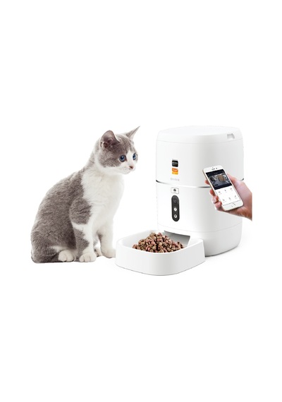 S-Link Sl-23 Kameralı Akıllı Otomatik Mama Kabı Kedi Köpek Pet Besleyici Yem Kabı Smart Feeder 6 L
