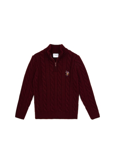 U.S. Polo Assn. U.s. Polo Assn. Erkek Çocuk Bordo Kazak /triko 50315628-vr014