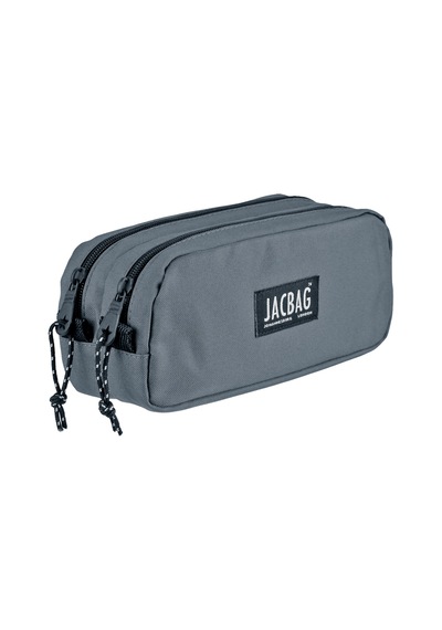 Jacbag Dual Pouch-iki Bölmeli Kalem Kutusu Dual Pouch-gri renkli