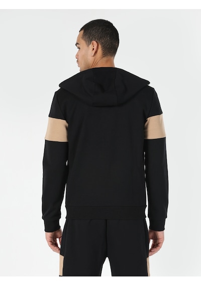 Colin's Colins Slim Fit Kapüşonlu Siyah Erkek Ceket 001
