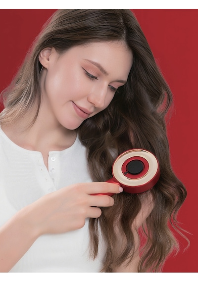 7go 7gmg8 Led Işıklı Saç Derisi Masaj Aleti & Yağ Uygulamalı Şarjlı Head Massage Gun Kırmızı