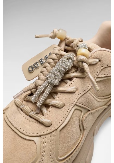 Guess Irrina Kadın Deri Sneaker Ayakkabı Flfırrsue12 Bej