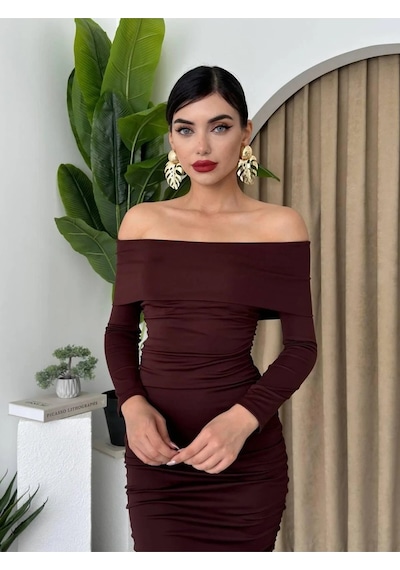 Modayakamoz Tiana Dakota Drapeli Elbise Çok renkli