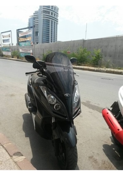 Zeus Motor 2011-2015 Kymco Downtown 300i Uyumlu Koyu Füme Ön Cam