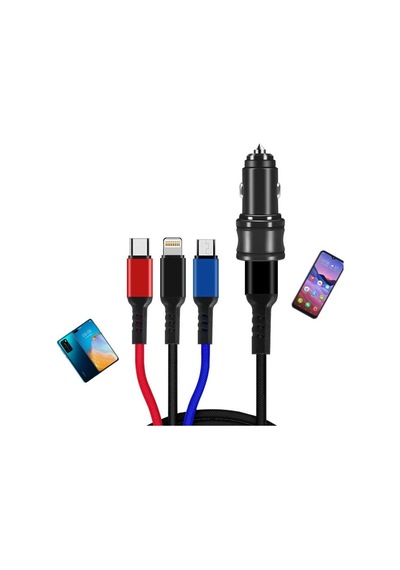 Araç Çakmaklık Telefon Şarjı 2 Port Usb Metal 5V 3.1A Şarj Cihazı