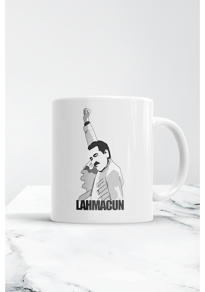 Lahmacun Kupa Bardak Beyaz