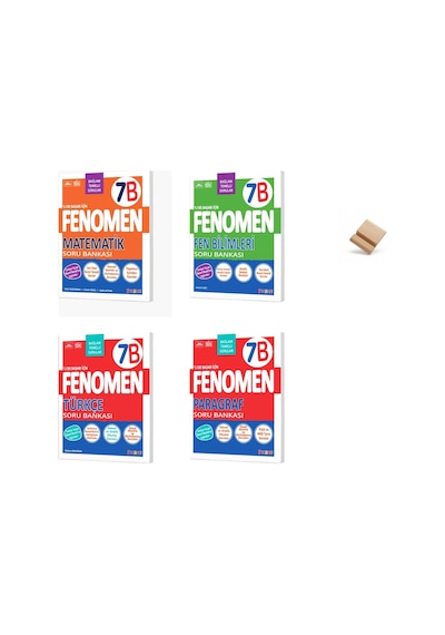 Fenomen 7. Sınıf Maarif 7b Serisi Mat Fen Türkçe Ve Paragraf 4lü Set Soru Bankası + Telefon Standı