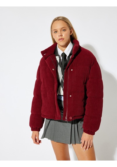 Koton Kadife Şişme Mont Oversize Kapitoneli Düğmeli Cep Detaylı Dik Yaka Bordo 5wal20141ıw Bordo Koton Kadife Şişme Mont Oversize Kapitoneli Düğmeli Cep Detaylı Dik Yaka Bordo 5wal20141ıw Bordo
