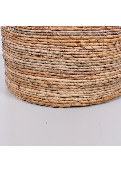 Trabzon 37x40x48 Cm. Doğal Abaka El Yapımı Sepet L - Bej