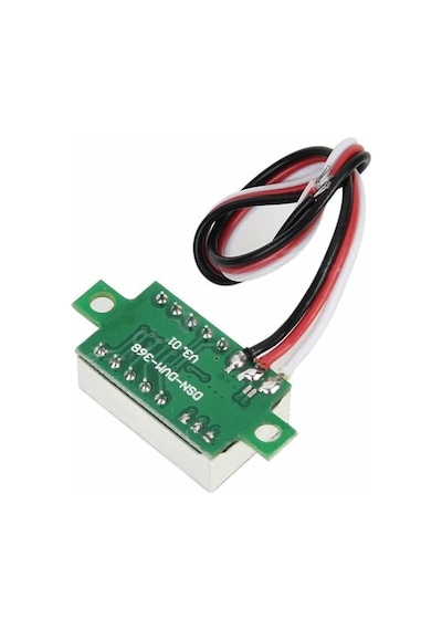 0.36 Inch Dc 4,2v-30v Dijital Voltmetre Kırmızı 3 Telli 0.36 Dc 0-30v Voltaj Besleme Güç Kaynağı