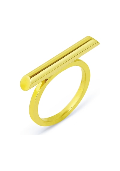 Kuyumcudukkani Elişi Çubuklu Taşsız Yüzük-10357-g Gold