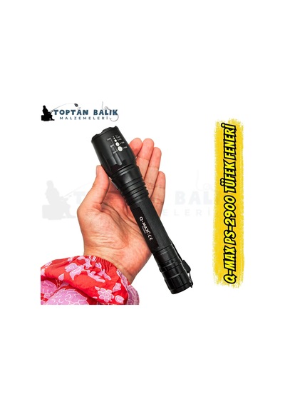 Q-max Ps-2900 20w 3000 Lümen Zoomlu Şarjlı El Feneri Çok Renkli