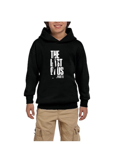 Zepplin Giyim The last of Us Ellie Gamers Siyah Çocuk Kapşonlu Sweatshirt
