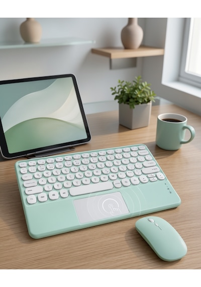 Bluetooth Klavye 10.8 İnç Touchpad Yeni Nesil Uczz10inçbluetoothklavye2