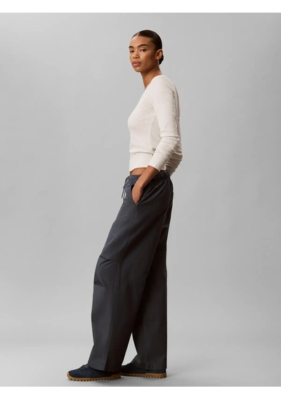 Calvin Klein Cotton Rıpstop Pull, Ceg Gri Kadın Eşofman Altı
