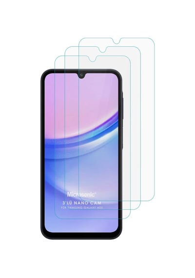 Microsonic Galaxy Uyumlu A05 Screen Protector Nano Glass Cam Ekran Koruyucu 3 Lü Paket