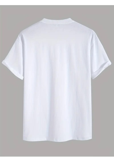 Nyc Baskılı Unisex Oversize Tshirt Beyaz